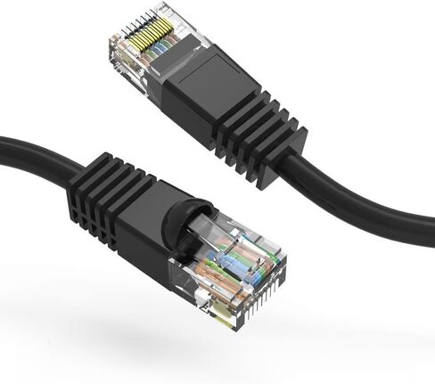كابل شبكة إيثرنت Cat6 UTP بطول 12 قدم، أسود، عبوة واحدة in Kuwait