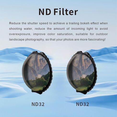 ND Filter Set Compatible with Insta360 X5, ND32 2pcs in Kuwait