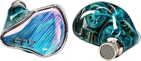 EPZ P40 in Ear Monitor Hi-Fi Earbuds 2DD+1Planar+1PZT Ceramic Hybrid Drivers IEM Headphones 3.5/4.4mm Jack Replaceable Copper Silver-Plated Cable for Musician Audiophile in Kuwait
