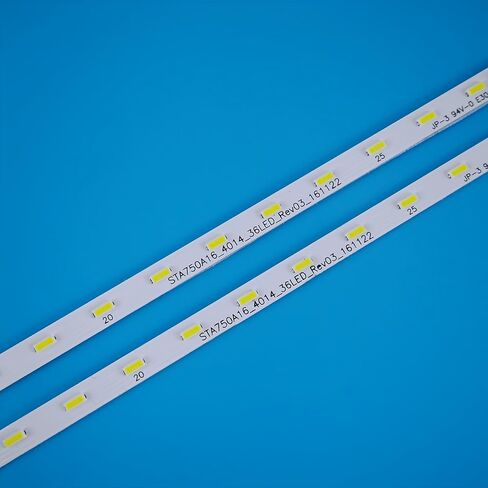4 Pieces LED Backlight Strips for Sony 75" TV XBR-75X850E KD-75X8500E KD-75X8566E KD-75XE8796 KD-75XE8596 KD-75XE8595 STA750A16_4014_36LED 96.75S08.02 S750QF58 V7 73.75S08.D05-0-DX1 in Kuwait
