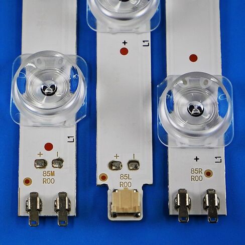 شرائط LED (18) لـ UN85TU8000FXZA UN85TU700DFXZA UN85TU800DF UN85TU8000F UN85TU800DFXZA UN85TU700DF UN85TU7000FXZA UA85TU8000JXXZ BN96-51025A BN96-51026A BN96-51027A SVC850A06 L M R in Kuwait