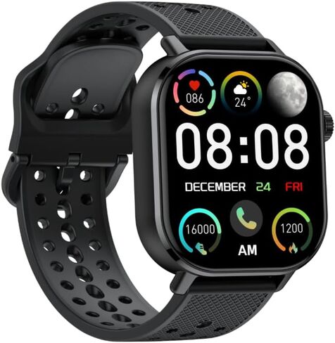 ساعات ذكية للنساء، الرد على المكالمات وإجراء المكالمات، ساعة ذكية AMOLED فائقة الوضوح مقاس 1.32 بوصة مع معدل ضربات القلب ومراقبة النوم، ساعات للنساء لأجهزة Samsung/Android/iOS، 100+ وضع رياضي، مقاومة للماء 3ATM in Kuwait