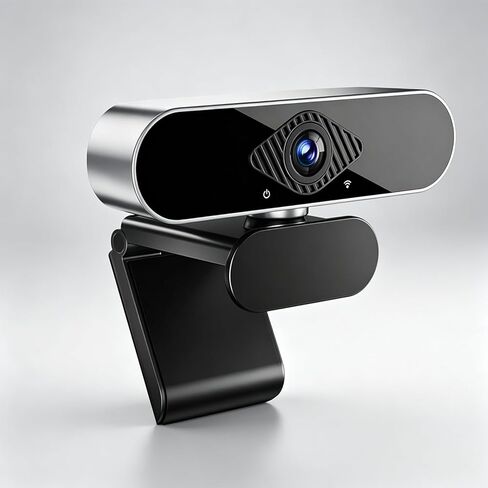 2K Webcam for PC with Microphone, Computer Camera with Noise Cancellation, 120° Wide Angle Auto Focus with Lights, Plug & Play USB Webcam for Streaming, Conferencing, Zoom, Skype, Facetime, Laptop-2K in Kuwait