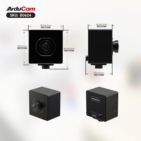 كاميرا Arducam USB 3.0، وحدة كاميرا USB 3MP ISX031 120 ديسيبل HDR، كاميرا ويب UVC بزاوية عريضة 127 درجة (عمق)، مزود خدمة الإنترنت المدمج، تخفيف وميض LED in Kuwait