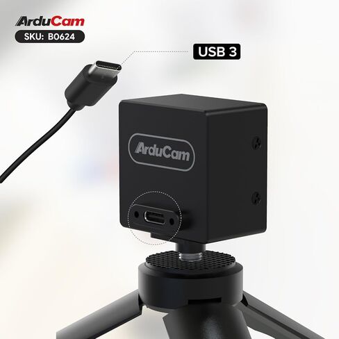 كاميرا Arducam USB 3.0، وحدة كاميرا USB 3MP ISX031 120 ديسيبل HDR، كاميرا ويب UVC بزاوية عريضة 127 درجة (عمق)، مزود خدمة الإنترنت المدمج، تخفيف وميض LED in Kuwait