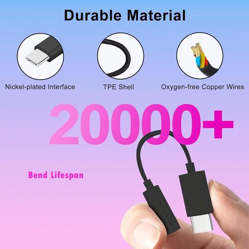 محول صوت USB C إلى 3.5 ملم USBC ذكر إلى Aux أنثى سماعة رأس دونغل سلك يعمل لهاتف iPhone 17/17 Pro/Pro Max/16/16 Pro/Pro Max/ 15/15 Pro/Pro Max/Plus iPad Pro/Air/Mini MacBook Air/Pro in Kuwait