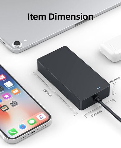 Superer 100W USB C Fast Charging AC Charger Fit for Dell Pro Rugged 10 12 Tablet RA00260 RA02260 Supply Adapter Cord in Kuwait