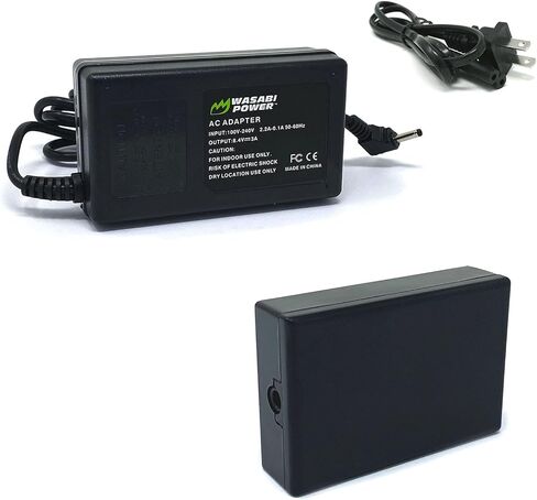 طقم محول طاقة تيار متردد من واسابي مع وصلة تيار مستمر لكاميرات Canon LP-E17 وACK-E17 وDR-E17 وAC-E6N وCanon EOS M3 وEOS M5 وEOS M6 in Kuwait