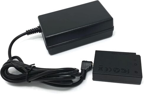 طقم محول طاقة تيار متردد من واسابي مع وصلة تيار مستمر لكاميرات Canon LP-E17 وACK-E17 وDR-E17 وAC-E6N وCanon EOS M3 وEOS M5 وEOS M6 in Kuwait