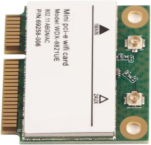 بطاقة Drfeify Dual Band 433Mbps WiFi Mini PCIE اللاسلكية، بطاقة شبكة عالية السرعة لـ 7/10، سطح المكتب/الكمبيوتر المحمول، مثالية للتصفح ونقل الملفات in Kuwait