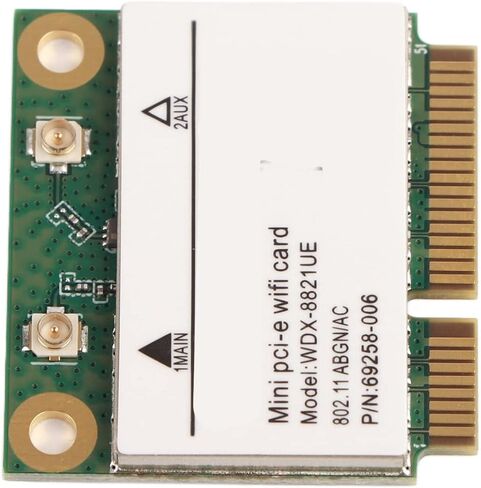 بطاقة Drfeify Dual Band 433Mbps WiFi Mini PCIE اللاسلكية، بطاقة شبكة عالية السرعة لـ 7/10، سطح المكتب/الكمبيوتر المحمول، مثالية للتصفح ونقل الملفات in Kuwait