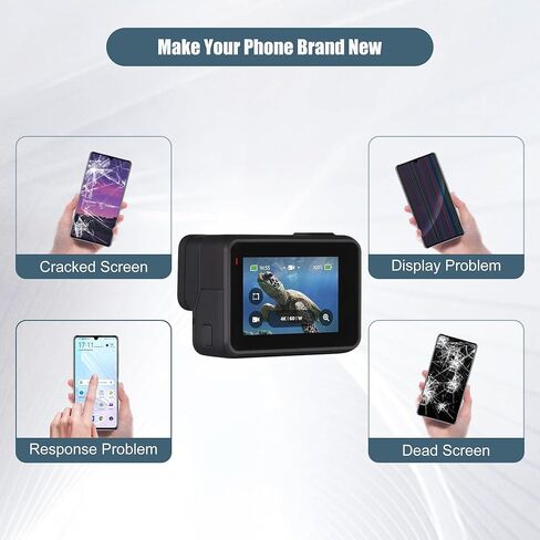 شاشة LCD لاستبدال شاشة Gopro Hero 7 لكاميرا Gopro Hero 7 Action ومحول رقمي LCD ومجموعة شاشة تعمل باللمس مع أدوات in Kuwait