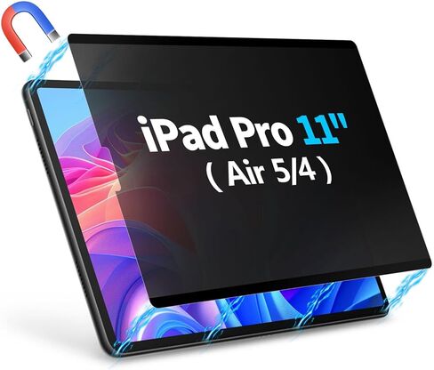 Privacy Screen Protector for iPad Air 5/4 10.9-Inch (2022/2020, 5th/4th Generation) and iPad Pro 11-Inch (1st/2nd/3rd/4th Gen, 2018-2022) Anti-Spy Filter Easy Installation Bubble Free in Kuwait
