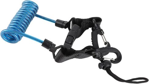 SUNGOOYUE Diving Lanyard, Quick Release Coil Lanyard with Hooks for Dive Lights and Cameras, Prevents Loss Underwater Diving Freediving Snorkelling in Kuwait