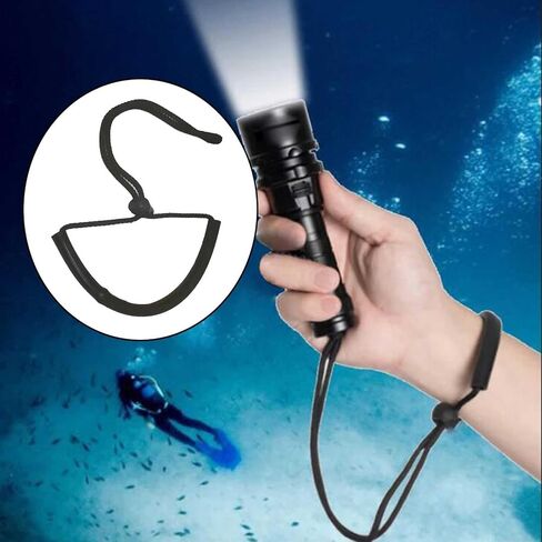 Scuba Diving Torch Wrist Strap Snorkeling Flashlight Lanyard Hand Wrist Strap in Kuwait