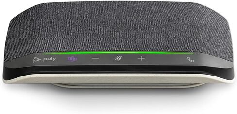 مكبر صوت Poly Sync 10 USB (Plantronics) - مكبر صوت محمول اثنان في واحد للمكالمات الصوتية/الفيديو والموسيقى - يعمل بمنفذ USB - ميكروفون مزدوج، صوت مزدوج كامل - يعمل مع الفرق (معتمد)، تكبير، والمزيد in Kuwait