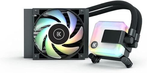 EK AIO 120 مم، مبرد وحدة المعالجة المركزية D-RGB الكل في واحد مع مراوح PMW عالية الأداء EK-Vardar، أجزاء كمبيوتر تبريد المياه، مروحة 120 مم، Intel 115X/1200/2066، AMD AM4 in Kuwait