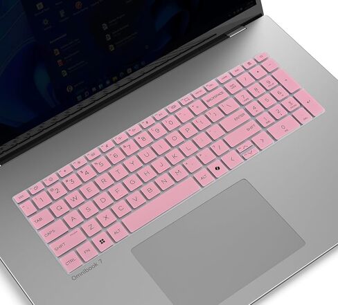 غطاء لوحة المفاتيح لجهاز الكمبيوتر المحمول 2025 HP OmniBook 7 17-dc0097nr 17-dc0037nr 17t-dc000 17.3 بوصة / OmniBook 7 16-ay 16-az 16-az0097nr 16-ay0087nr 16t-ay000 16t-az000 16 بوصة (لا يناسب Omnibook X 17-dd)-شفاف in Kuwait