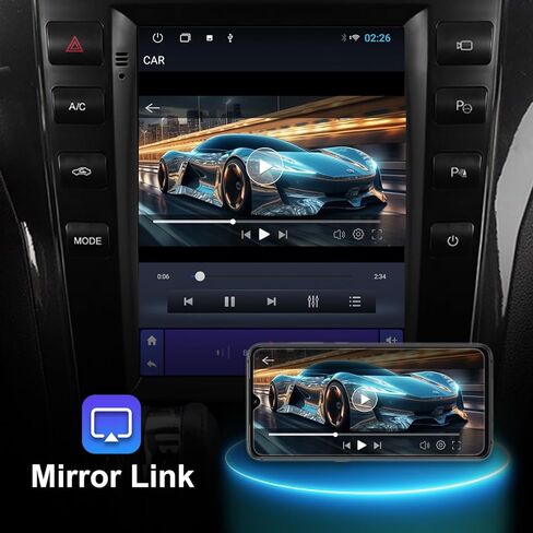 2+64G Android 14 Double Din Car Stereo for Ford Explorer 2011-2019 مع شاشة لمس 10.4 بوصة راديو Carplay لاسلكي مدمج/Android Auto/GPS/Bluetooth/FM/AUX-in/عناصر التحكم في عجلة القيادة/كاميرا احتياطية in Kuwait