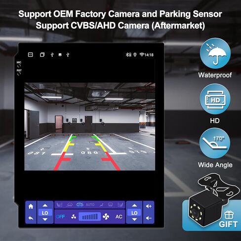 2+64G Android 14 Double Din Car Stereo for Ford Explorer 2011-2019 مع شاشة لمس 10.4 بوصة راديو Carplay لاسلكي مدمج/Android Auto/GPS/Bluetooth/FM/AUX-in/عناصر التحكم في عجلة القيادة/كاميرا احتياطية in Kuwait