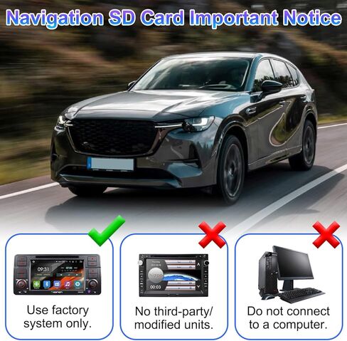 2026 Navigation SD Card Compatible with 2025-2026 CX-50/3/ CX-30/ CX-70, 2024-2026 MX-5, Latest Navigation SD Card for USA/Mexico/Canada Maps, Easy Installation in Kuwait