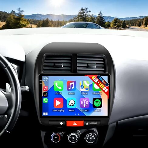 راديو ستيريو للسيارة 4G+128G لسيارة Mitsubishi Outlander Sport RVR 2011-2017 / ASX 2013-2015، CarPlay Android Auto 10 بوصة Incell 1280*720 وحدة رأس شاشة تعمل باللمس مع GPS Bluetooth FM كاميرا احتياطية in Kuwait