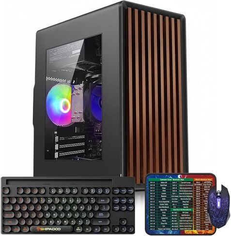 كمبيوتر مكتبي GPVHOSO، كمبيوتر برجي، Intel Core i5 4570، ذاكرة وصول عشوائي DDR3 سعة 16 جيجابايت، SSD 512 جيجابايت، Windows 11 Home، سطح مكتب للأعمال مع Wi-Fi 6، USB 3.0 وHDMI، مثالي للعمل والدراسة in Kuwait