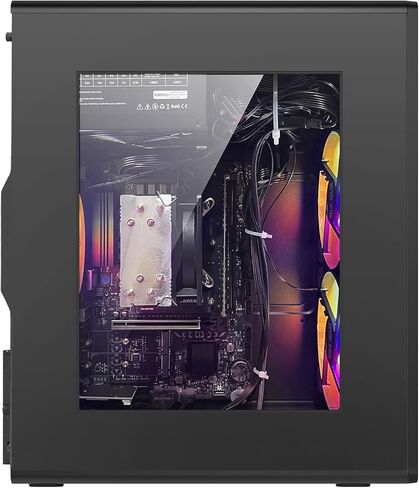 كمبيوتر مكتبي GPVHOSO، كمبيوتر برجي، Intel Core i5 4570، ذاكرة وصول عشوائي DDR3 سعة 16 جيجابايت، SSD 512 جيجابايت، Windows 11 Home، سطح مكتب للأعمال مع Wi-Fi 6، USB 3.0 وHDMI، مثالي للعمل والدراسة in Kuwait