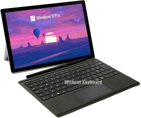 Microsoft Surface Pro 5 Tablet PC, 12.3" Touchscreen (2736 X 1824) Tablet, Intel Core i5-7300U 2.6GHz-3.5GHz, 4GB DDR4 RAM, 128GB SSD, No Keyboard, Camera, Windows 11 Pro (Renewed) in Kuwait