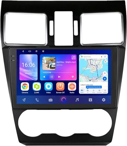 ترقية ستيريو السيارة Android 14 لسيارة Subaru WRX STI Forester XV Crosstrek Impreza، 8Core4G+64G GPS للملاحة مع شاشة لمس QLED مقاس 9 بوصة، تشغيل لاسلكي Android Auto SWC EQ Bluetooth 5.4 TPMS in Kuwait