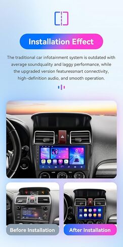 ترقية ستيريو السيارة Android 14 لسيارة Subaru WRX STI Forester XV Crosstrek Impreza، 8Core4G+64G GPS للملاحة مع شاشة لمس QLED مقاس 9 بوصة، تشغيل لاسلكي Android Auto SWC EQ Bluetooth 5.4 TPMS in Kuwait