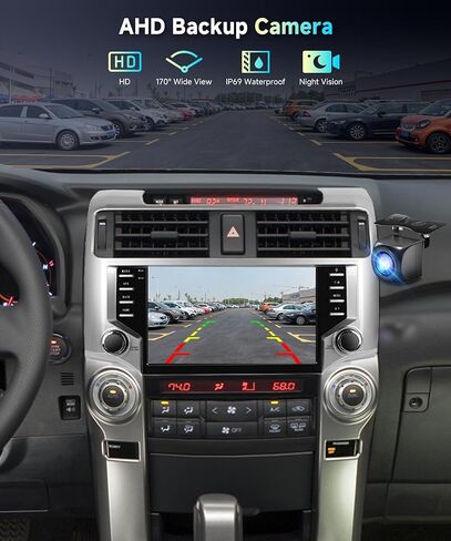 راديو السيارة لتويوتا 4runner 2010-2020، مدمج DSP EQ Android 15 ستيريو السيارة مع Carplay اللاسلكي Android Auto 5.0 بلوتوث 9 بوصة HD IPS شاشة تعمل باللمس GPS WiFi FM/RDS كاميرا احتياطية in Kuwait