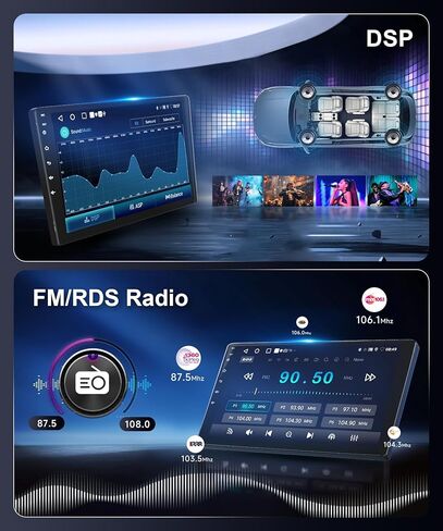 راديو السيارة لتويوتا 4runner 2010-2020، مدمج DSP EQ Android 15 ستيريو السيارة مع Carplay اللاسلكي Android Auto 5.0 بلوتوث 9 بوصة HD IPS شاشة تعمل باللمس GPS WiFi FM/RDS كاميرا احتياطية in Kuwait