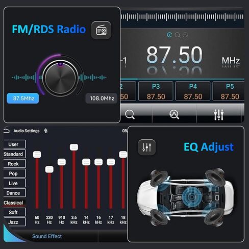راديو سيارة 4G+64G لسيارة Chevy Silverado وGMC Sierra 2014-2018: شاشة لمس 10 بوصة تعمل بنظام Android 15 ترقية ستيريو لراديو سيلفرادو 2015، CarPlay اللاسلكي وAndroid Auto/Bluetooth/WiFi/GPS/FM SWC/كاميرا احتياطية in Kuwait