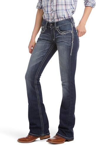 حذاء ARIAT النسائي R.e.a.l. جينز متوسط ​​الارتفاع ومطاط ومتشابك in Kuwait
