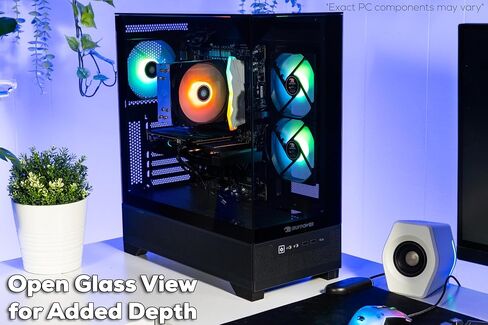 iBUYPOWER Element Black Gaming PC Desktop Computer Intel Core i5 14400F CPU, NVIDIA GeForce RTX 5060Ti 8GB GPU, 16GB DDR5 RGB 5200MHz RAM, 1TB NVMe SSD, Windows 11 Home, Keyboard, Mouse - EBI5N56T02 in Kuwait