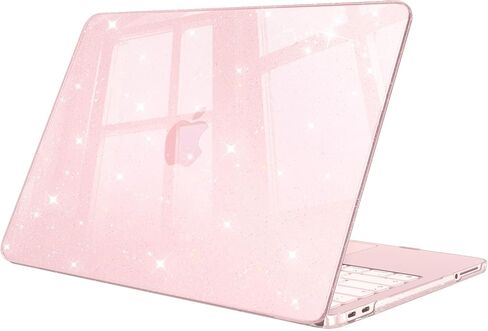 Fintie Case for MacBook Neo 13 Inch A3404 (2026 Release) - Clear Case with Sparkly Star Finish, Ultra-Slim Snap-On Hard Shell Protective Cover for MacBook Neo 13" with A18 Pro Chip, Glitter Clear in Kuwait