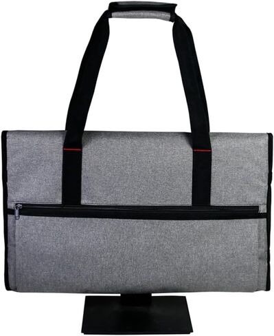 Travel Carrying Case for 24" LCD Screens and Monitors, With Padded Velvet Lining, Protective Monitor Bag, Monitor Carrying Case Compatible with iMac 21.5"/24", Gray in Kuwait