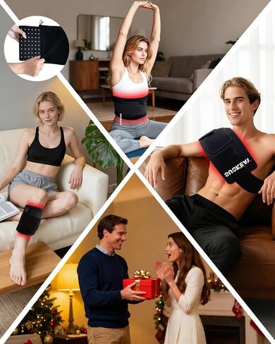 Red Light Therapy Belt Infrared Light Therapy for Body Wearable Wrap with 3-in-1 LED Bead with Timer Remote Control 660nm&850nm for Pain Relief Wearable for Muscle Repair Gift (17.7''*8.3'') in Saudi Arabia