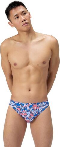 Speedo Mens Swimsuit Brief Endurance+ Printed Team Colors in Saudi Arabia