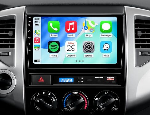 ستيريو راديو السيارة لسيارة Toyota Tacoma 2005-2015، Android 15 2+64G 9 بوصة راديو بشاشة تعمل باللمس مع CarPlay Android Auto Bluetooth GPS Navigation HD كاميرا احتياطية in Kuwait