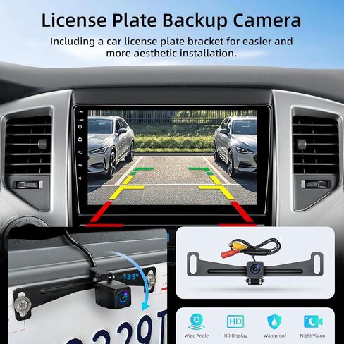 ستيريو راديو السيارة لسيارة Toyota Tacoma 2005-2015، Android 15 2+64G 9 بوصة راديو بشاشة تعمل باللمس مع CarPlay Android Auto Bluetooth GPS Navigation HD كاميرا احتياطية in Kuwait