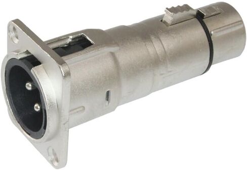 8 Pcs XLR Male to XLR Female Feed/Pass Thru Connector Adapter for D Panel Mounting, Solderless Connectors 3-Pin in Kuwait