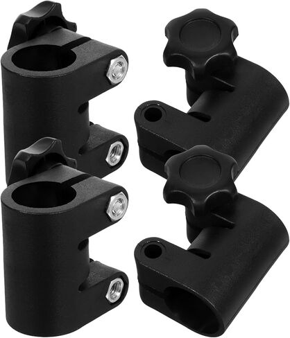 TEHAUX 4pcs Light Stand Clamp with Clamping Knob and Screw Lock, 25mm to 22mm Mounting Adapter for Photography Lighting, Reflectors, and Monitors, Quick Release for Studio Setup in Kuwait