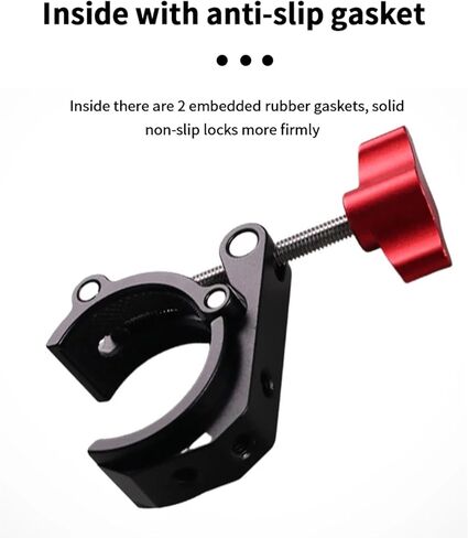 Heavy Duty Metal Clamp With Adjustable Jaw For 25-50mm Rod Tubes Compatibility With Cameras Lights Studio Equipment Stable Fixing Clip in Kuwait