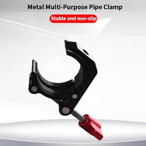 Heavy Duty Metal Clamp With Adjustable Jaw For 25-50mm Rod Tubes Compatibility With Cameras Lights Studio Equipment Stable Fixing Clip in Kuwait