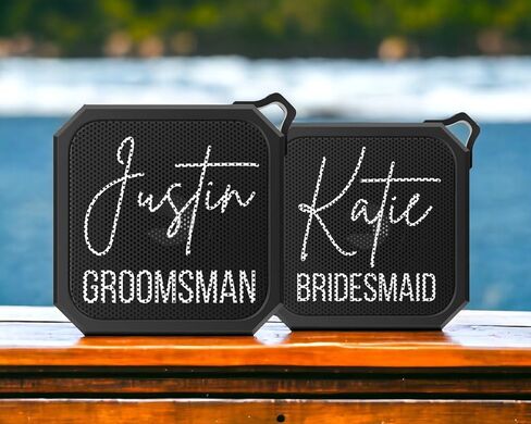 Custom Bluetooth Speakers with Photo Picture Text Logo Personalized Waterproof Speaker Customized Tech Gift for Men Girl in Kuwait