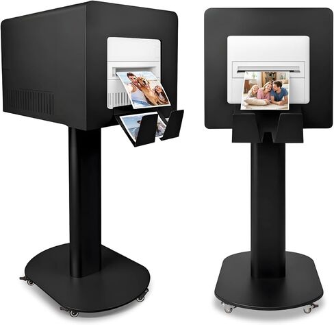 RDYMONKEY Photo Booth Printer Stand Heavy Duty Metal Printer Station Setup for DNP DS620 RX1HS QW410 HiTi P525L Professional Photobooth Printer Holder for Wedding Party Event in Kuwait