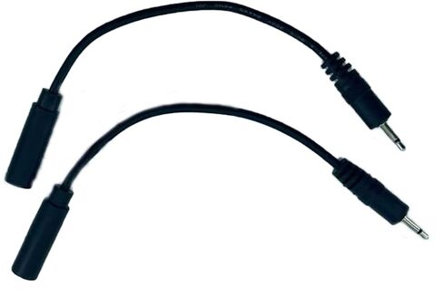 2.5mm to 3.5mm Short Cable, 2.5mm Mono Plug to 3.5mm Mono Jack Adapter Audio Cable,Compatible with Smartphones, Headphones,etc. (16cm, 2-Pack) in Kuwait
