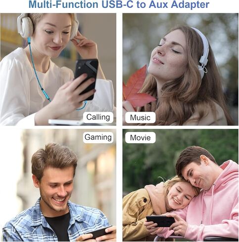 USB C to 3.5mm Headphone Jack Adapter,(2 Pack)USB C to Aux Audio Dongle Cable for Samsung Galaxy S26 Ultra S25 Ultra S25 FE S24/S23/S22 Ultra,A56 A16 A36 A26;Google Pixel 10 9 Pro XL/old 9 8 Pro 7 Pro in Kuwait